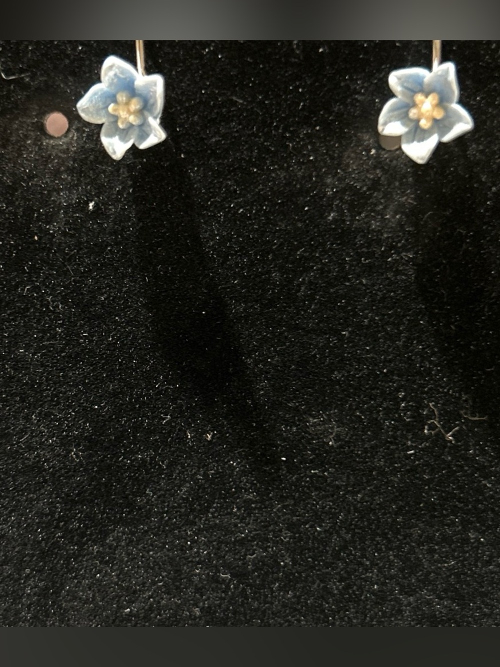 Blue Flower clip on Earrings - Women Jewelry